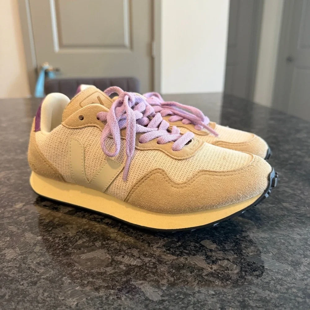 Veja SDU J-Mesh Sneakers Tan‎ Purple Size 6
